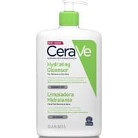 CeraVe Hydrating Foaming Cleanser 1000ml, white bottle, green pump, green and blue label accents