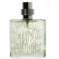Clear glass bottle of Cerruti 1881 Pour Homme Eau De Toilette with embossed "1881" and silver cap.