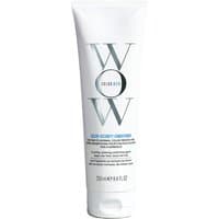 White tube of Color Wow Color Security Conditioner for fine to normal hair, 250ml, with bold black and blue text.