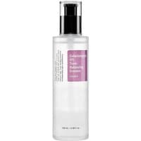 Clear bottle of COSRX Galactomyces 95 Tone Balancing Essence with black pump and purple label, 100ml size.