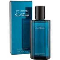 Davidoff Cool Water Aftershave 75ml splash in a sleek blue bottle with matching box.