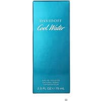 Davidoff Cool Water Man Eau de Toilette 75ml, turquoise box with white text and minimalist design.