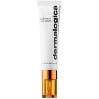 White Dermalogica BioLumin-C Eye Serum tube with orange cap, black text, 15 ml size.