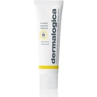 White tube of Dermalogica SPF 30 mineral sunscreen with gray text and yellow accents, 50ml size.