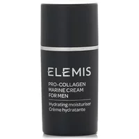 Black ELEMIS Men Pro-Collagen Marine Cream 30ml bottle with white text and silver accent.