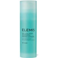 Turquoise bottle of Elemis Pro-Collagen Energising Marine Cleanser 150ml with black text and frosted cap.