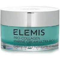 ELEMIS Pro-Collagen Marine Cream Ultra-Rich 50ml in a turquoise jar with a silver lid and black text.