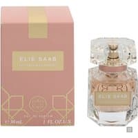 Elie Saab Le Parfum Essentiel 30ml, pink box, faceted glass bottle with gold accents.
