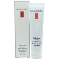 White tube of Elizabeth Arden Eight Hour Cream Skin Protectant 50ml with red logo and matching box.