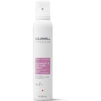 White Goldwell StyleSign Blowout & Texture Spray can with pink label, 200ml size.