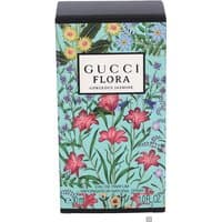 Gucci Flora Gorgeous Jasmine Eau de Parfum 30ml, turquoise box with colorful floral design and black cap.