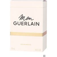 Guerlain Mon Guerlain Eau de Parfum Spray 50ml in a pale pink box with gold accents and black cursive logo.
