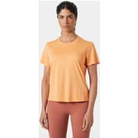Orange Helly Hansen women's Sval T-shirt, short sleeves, crew neck, size XL.