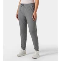 Grey Helly Hansen women's joggers, medium size, with drawstring waist and tapered legs.