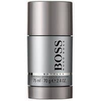 Silver Hugo Boss Bottled deodorant stick, 75ML, with sleek metallic finish and bold black lettering.