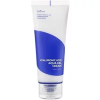 Isntree Hyaluronic Acid Aqua Gel Cream 100ml in white tube with blue label and clear flip-top cap.