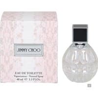 Jimmy Choo Woman Eau de Toilette 40ml with faceted glass bottle and pink patterned box.