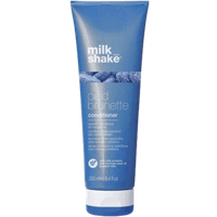 Blue tube of Milk Shake Cold Brunette Conditioner, 250 ml, with white cap and lavender graphic.
