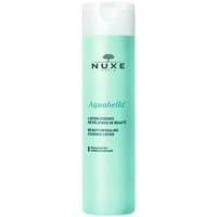 Light blue NUXE Aquabella Beauty-Revealing Essence-Lotion 200ml bottle with white cap and black text.