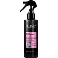 Black spray bottle of Redken Acidic Color Gloss Heat Protection Treatment with pink label, 190ml size.