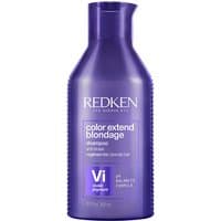 Purple Redken Color Extend Blondage Shampoo bottle, 300ml, with white text and flip-top cap.