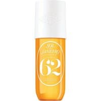 Sol de Janeiro Cheirosa 62 Perfume Mist 240ml in a translucent amber bottle with a white cap.
