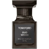 Tom Ford Oud Wood Eau de Parfum 30 ml, dark glass bottle with black label and square cap.