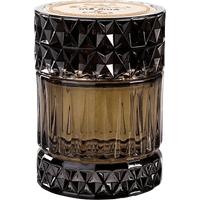 Black geometric glass bottle of Zimaya Sharaf The Club Extrait De Parfum, 100ml, with gold label on top.