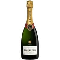Bollinger Special Cuvée Brut champagne, 75cl, green bottle with gold foil, red label accents, and white label.