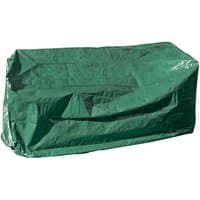 Green Draper OC5 garden bench cover, rectangular shape, durable material, fits 1900 x 650 x 960mm dimensions.