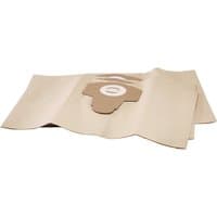 Draper Paper Dust Bags, beige with circular cardboard attachment, 20L capacity, pack of 3.