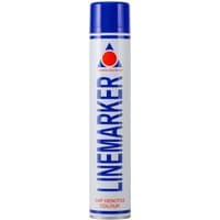 Blue Linemarker spray paint can, 750ml by Aerosol Solutions, with bold blue text and red logo on white background.