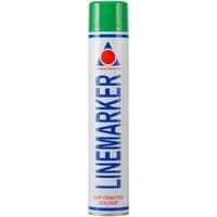Linemarker green line marking spray paint 750ml can with green cap and blue text on white background.
