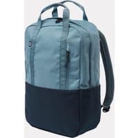 Navy Helly Hansen Oslo Plus backpack with top handles, front zip pocket, and padded shoulder straps.