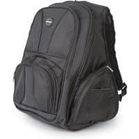 Black Kensington Contour 15.6'' laptop backpack with multiple zippered compartments and side pockets.