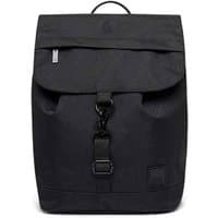 Black Lefrik Scout Mini Backpack with flap closure, front buckle, and top handle.
