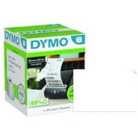 Dymo 2166659 label printer box, green and white packaging with image of printed label emerging from printer.