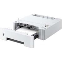 White KYOCERA PF-1100 paper tray, holds 250 sheets, rectangular with open front and visible paper compartment.