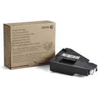 Black Xerox Phaser 6600/WorkCentre 6605 waste cartridge with beige packaging box.