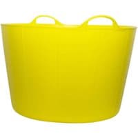 Yellow Red Gorilla Tub Extra Large with two sturdy handles and flexible plastic construction.