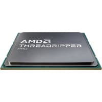 AMD Ryzen Threadripper PRO 7985WX processor, sleek silver casing, black text, green circuit base.