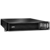 Black APC Smart-UPS On-Line, 1500VA, 2U rackmount, 6 C13 outlets, SmartSlot, digital display, with rail kit.