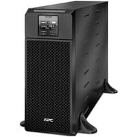 Black APC Smart-UPS On-Line tower with digital display, 6kVA/6kW capacity, 6 C13 and 4 C19 IEC outlets.