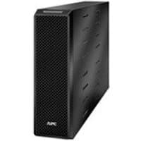 Black APC Smart-UPS battery pack with vented front panel and sleek rectangular design for 5/6kVA extended runtime.