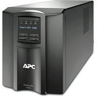 Black APC Smart-UPS SMT1500IC with LCD display, 8x C13 outlets, USB port, SmartConnect, 1500VA capacity.