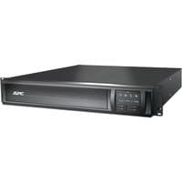 Black APC Smart-UPS X with LCD display, 8x C13 outputs, USB port, and rack-mountable design.