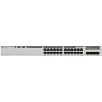 Grey Cisco Catalyst 9200L Managed L3 Gigabit Ethernet switch with multiple ports and sleek, rectangular design.