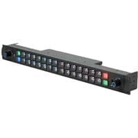 Black Elgato Stream Deck Studio with 32 customizable buttons in a sleek rectangular layout.