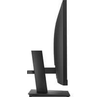 Black HP Series 3 Pro 23.8 inch FHD Monitor, slim profile, flat screen, sleek stand, side view.