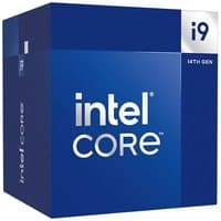 Intel Core i9-14900 processor box, blue with white text, featuring 36 MB Smart Cache and 14th Gen branding.